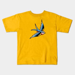 Swallow Tattoo Kids T-Shirt